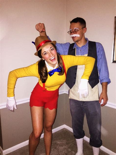 Pinocchio & Geppetto Couples Costume | Couples costumes, Disney ...