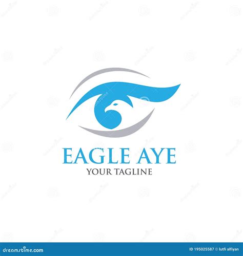 Eagle eye logo design stock vector. Illustration of adjusted - 195025587