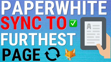 How To Sync To Furthest Page Read On Kindle Paperwhite YouTube