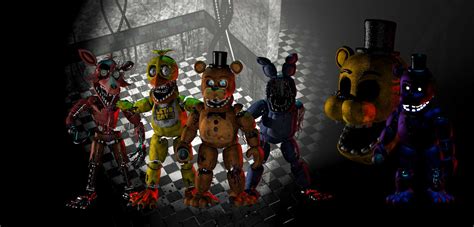 C4d Fnaf 2 Withereds By Robgamer234 On Deviantart