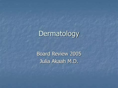 Ppt Dermatology Powerpoint Presentation Free Download Id 72228