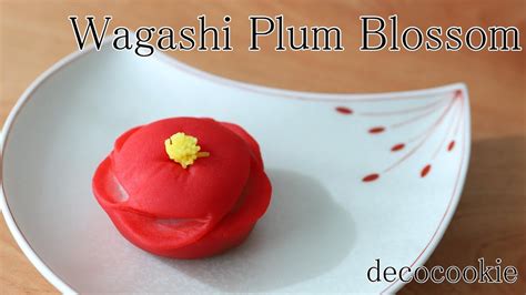 How To Make Wagashi Nerikiri Winter Red Plum Blossoms Kankoubai