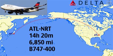 Top 12 Longest Non Stop Delta Flights In The World Weekend Blitz