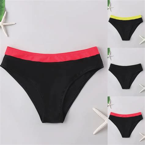 Parte Inferior De Bikini De Cintura Alta Para Mujer Pantalones Cortos De Tankinis Deportivos
