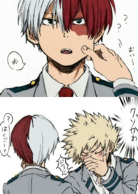 Bakugou Katsuki Todoroki Shouto Anime Hero Boku No Hero Academia Hot Sex Picture