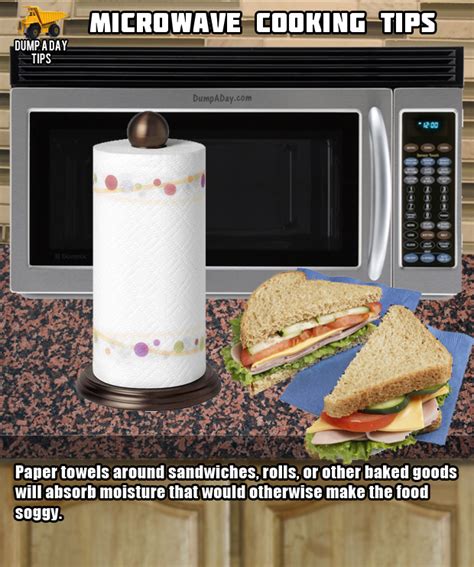 Dump Microwave Tips paper towel - Dump A Day