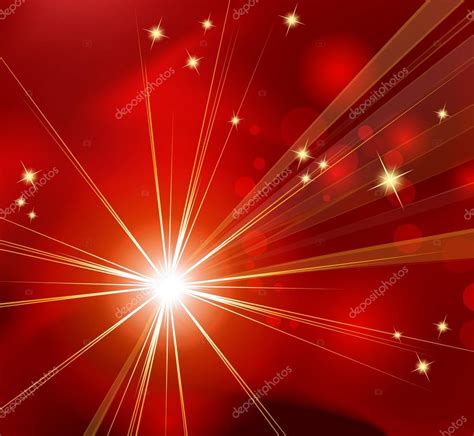 Red Starburst Abstract Christmas Background Stock Vector Image By