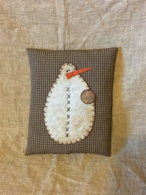 Snowman Pillow Christmas Pillows Farmhouse Pillows Primitive