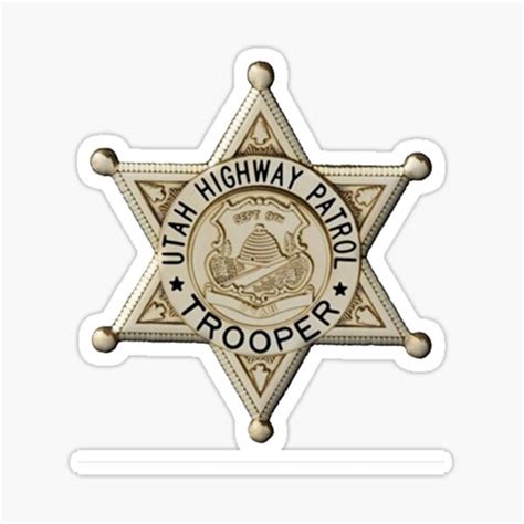 "Utah Highway Patrol" Sticker for Sale by lawrencebaird | Redbubble