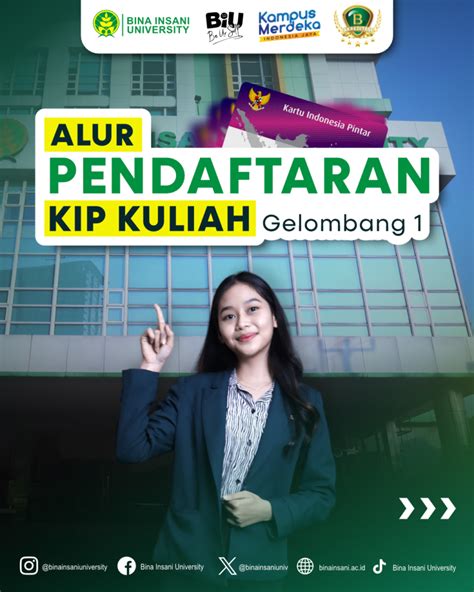 Prosedur Pendaftaran KIP Kuliah Merdeka Universitas Bina Insani