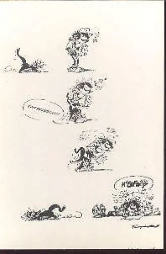 Gaston Lagaffe Franquin Andr Carte Postale Cp Postcard Postkaart