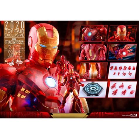 Hot Toys MMS568 1 6 Iron Man 2 鋼鐵人2 MK Mark 4 馬克4 全息影像版 蝦皮購物