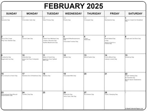 2025 February Calendar With National Holidays Uk Holidays 2025