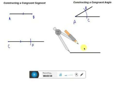 Constructing Congruent Segments And Angles Youtube