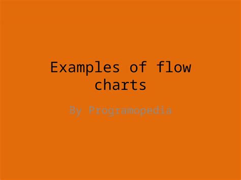 (PPTX) Examples of flow charts - DOKUMEN.TIPS