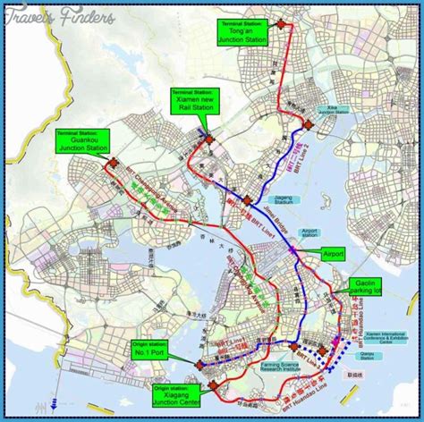 Xiamen Map - TravelsFinders.Com