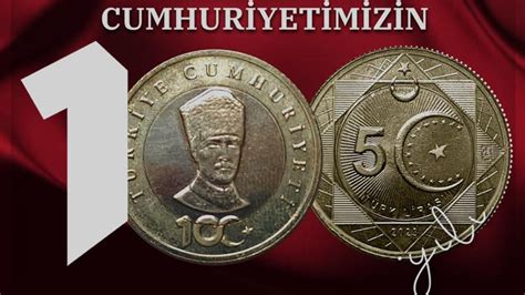 Cumhuriyet in 100 yılına özel hatıra para basıldı