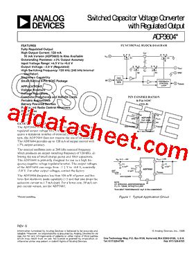 ADP3604 Datasheet PDF Analog Devices