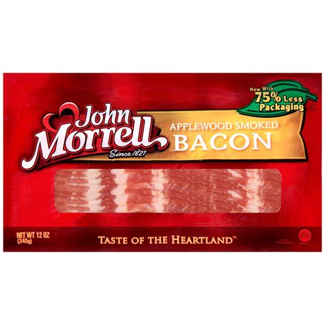 John Morrell Applewood Smoked Bacon 12 Oz Walmart