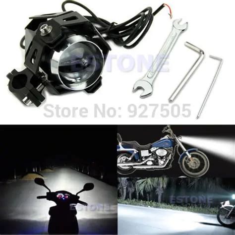 B39 motocicleta U5 125W CREE LED faros antiniebla faro blanco envío