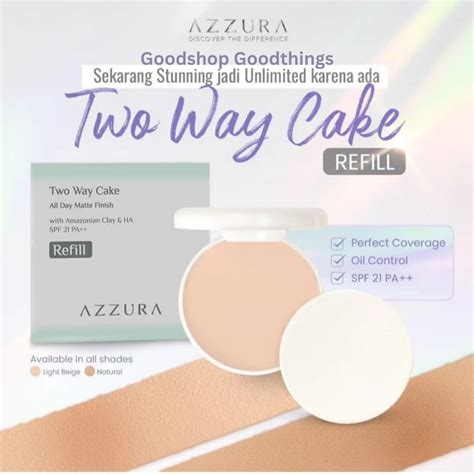 Jual Azzura Two Way Cake Reffil 12gr Shopee Indonesia