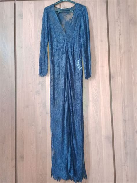 Vestido Rendado Azul Marinho Zara Vestido Feminino Zara Nunca Usado