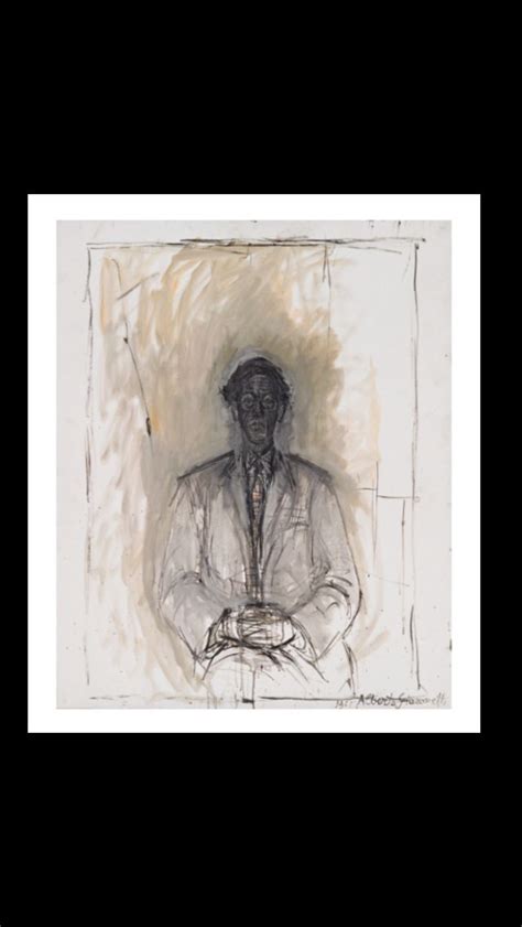 Alberto Giacometti Isaku Yanaihara 1961 Huile Sur Toile 100 X 81