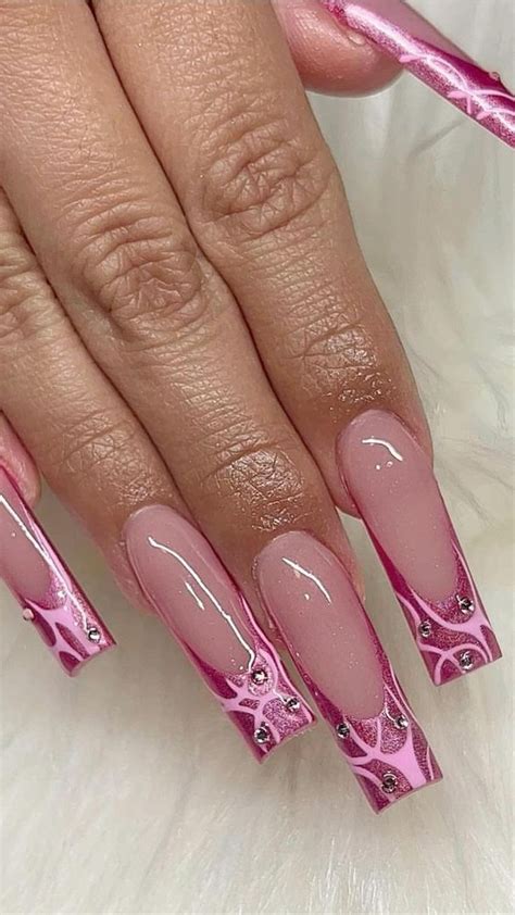 Pin By Stayhappykawa On Cute Acrylic Only Gel Nails Pink Nails