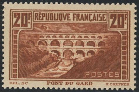 France 1931 Pont Du Gard Type II B Superbe Bon Centrage Cote