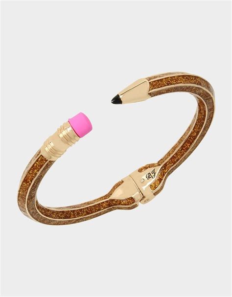 Back To School Gold Pencil Bangle Gold Betsey Johnson Gold Bangles