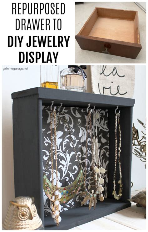 Jewelry Display Ideas Repurposed Drawer Project Girl In The Garage