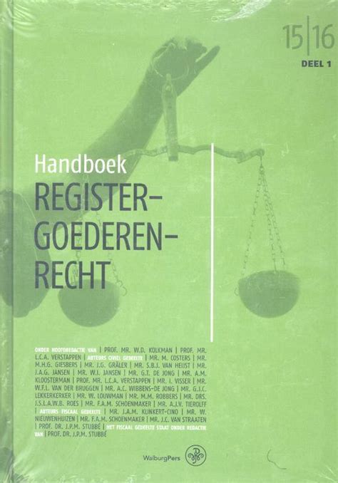 Handboeken Voor Het Notariaat Handboek Registergoederenrecht 2015