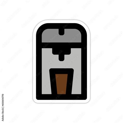 Vetor De Picto Logo Icones Et Symbole Cafe Cafetiere Machine A Cafe