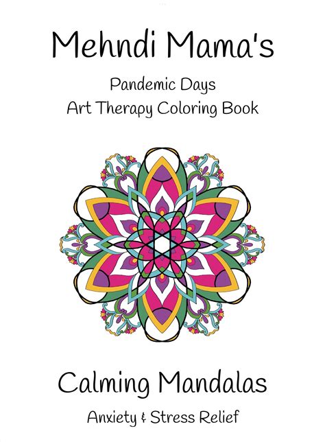 Printable Mandala Art Therapy Coloring Book, Meditative Calming Mandala Coloring Pages for ...