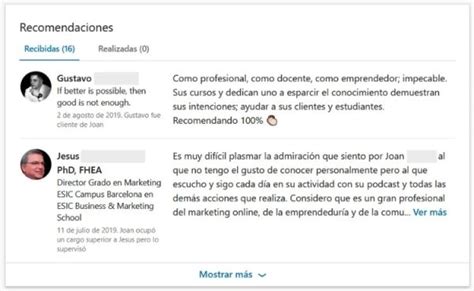 C Mo Conseguir Recomendaciones En Linkedin Con Ejemplos