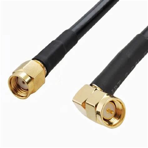 Antenna Cable Sma Male Right Angle To Rp Sma Male Coaxial Connector