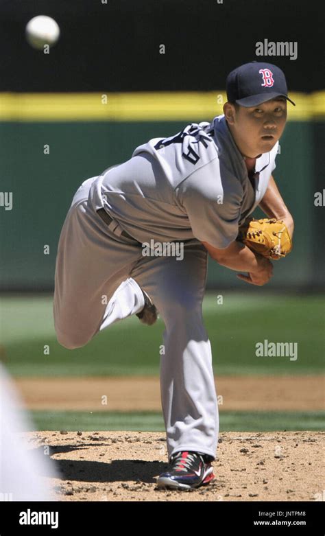 SEATTLE, United States - Boston Red Sox starter Daisuke Matsuzaka pitches during a baseball game ...