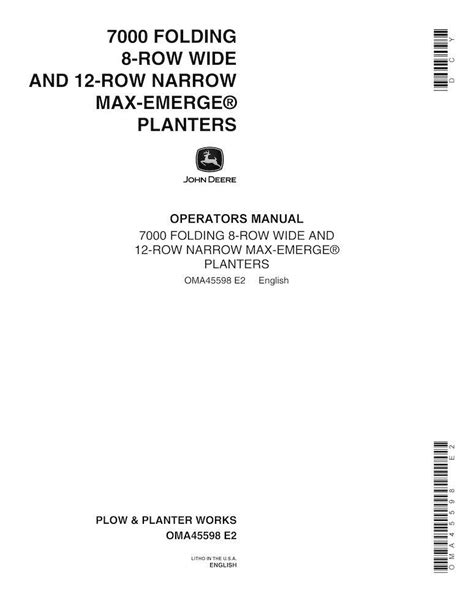 John Deere Drawn Folding Planters Rn Planter Pdf Operator S Manual