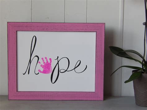 Baby Handprint Keepsake Craft And Wall Art 11x14 Digital Etsy