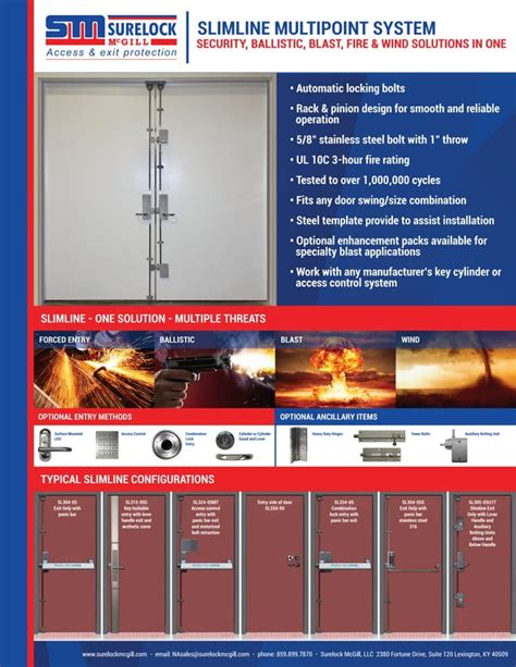 Slimline Brochure By Surelock Mcgill Pdf