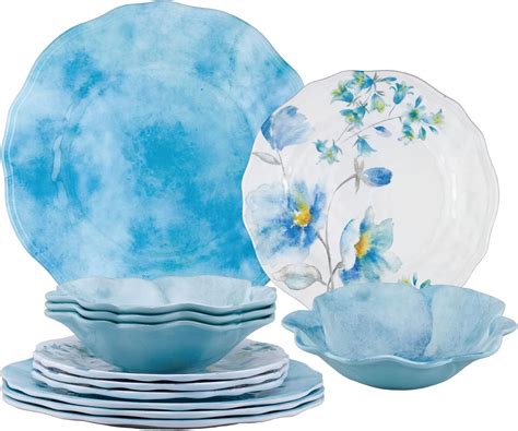 Amazon Upware Piece Melamine Dinnerware Set Includes Dinner