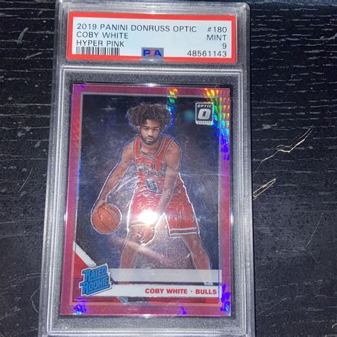 Coby White Pink Hyper Prizm Rookie Card Psa Rc Panini Optic