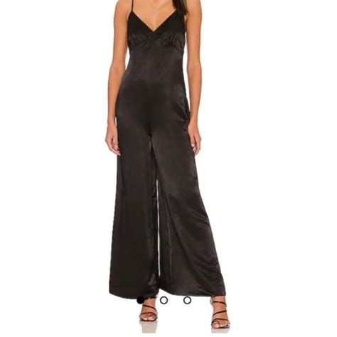 Weworewhat Pants And Jumpsuits Weworewhat Slip Sateen Wide Leg