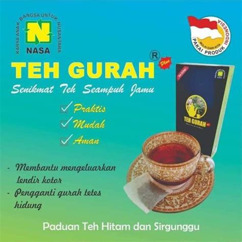 Jual Teh Gurah Herbal Seribu Manfaat Atasi Sinusitis Penghilang