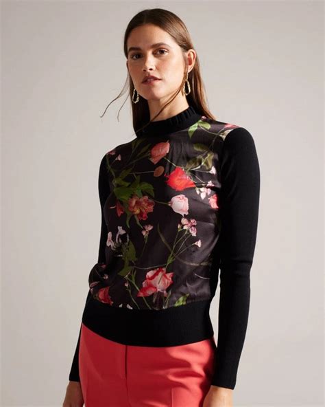 Ted Baker Frasiee Womens Woven Front Sweater Womens From Cho Fashion