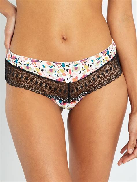 Shorty Perizoma Envie De Lingerie Beige Kiabi