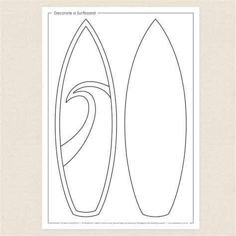 Printable Surfboard Template Printable Templates