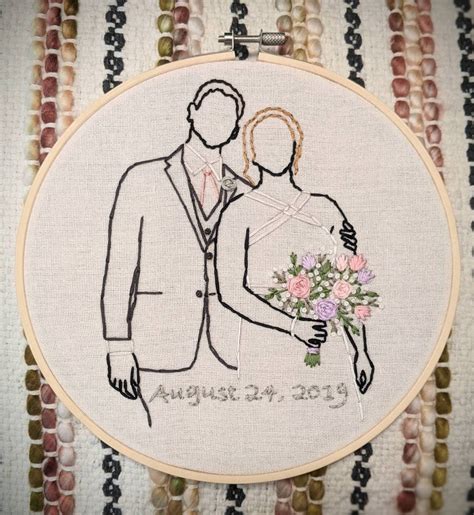 Custom Wedding Embroidery Etsy