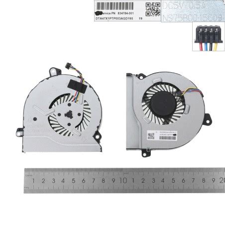 HP Pavilion Gaming 15 AK Cooling Fan 834784 001 TPN Q159 NS75B0015C09