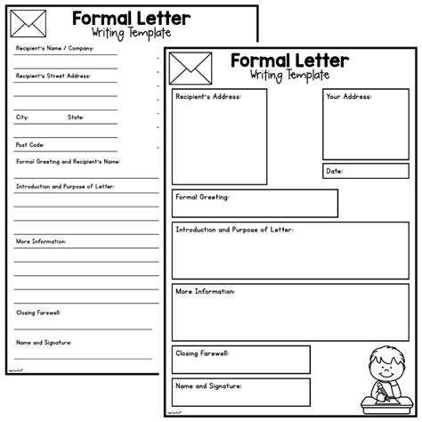 Formal Letter Writing Templates Top Teacher